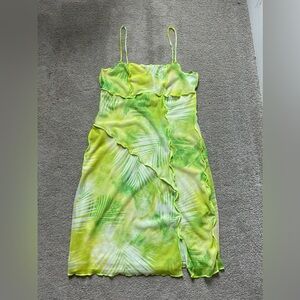 Bershka green dress size small